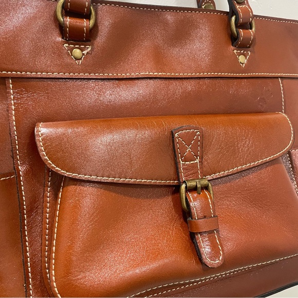 EUC Patricia Nash Bolsena Tote Bag Heritage Collection Tan Brown - Picture 4 of 16